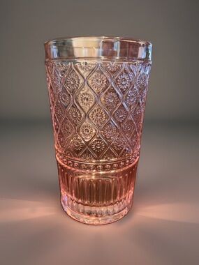 GODINGER PINK CLARO HIGHBALL GLASS
